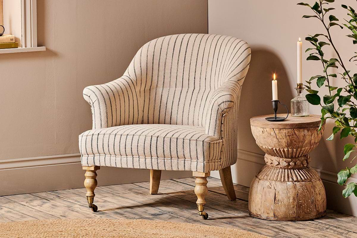 Sanja Stripe Armchair- nkuku