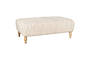 Sanja Stripe Upholstered Ottoman - Off White- nkuku