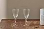 Santosa Champagne Flute - Clear (Set of 2)-nkuku