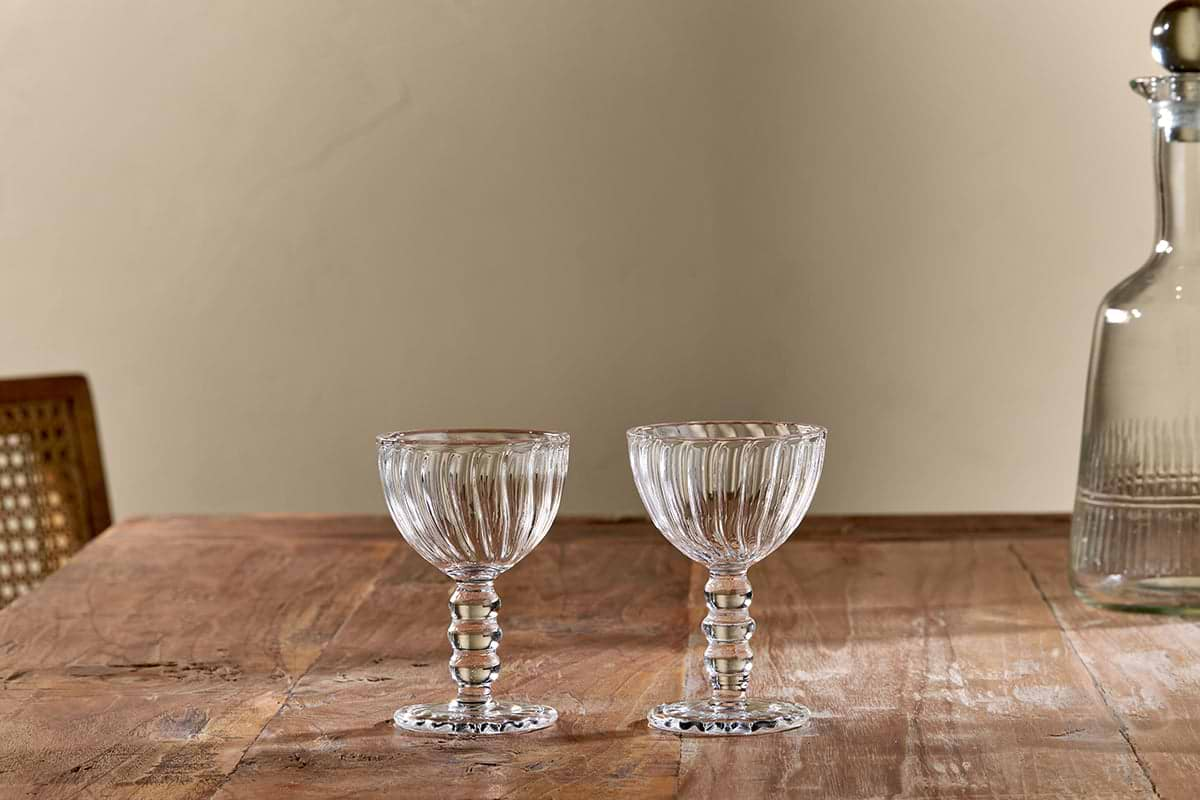 Santosa Sherry Glass - Clear (Set of 2)-nkuku