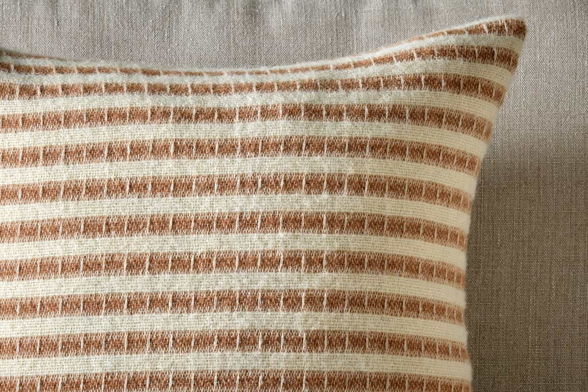 Sanval Wool Cushion Cover - Rust-nkuku