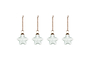 Sardi Star Baubles - Clear (Set of 4)-nkuku