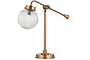 Sengol Recycled Glass Desk Lamp - Antique Brass-nkuku