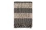 Shal Cotton Throw - Black & Off White-nkuku