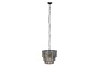 Shanaya Mottled Glass Chandelier - Antique Bronze-nkuku