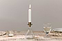 Sirsa Glass Candlestick - Clear-nkuku