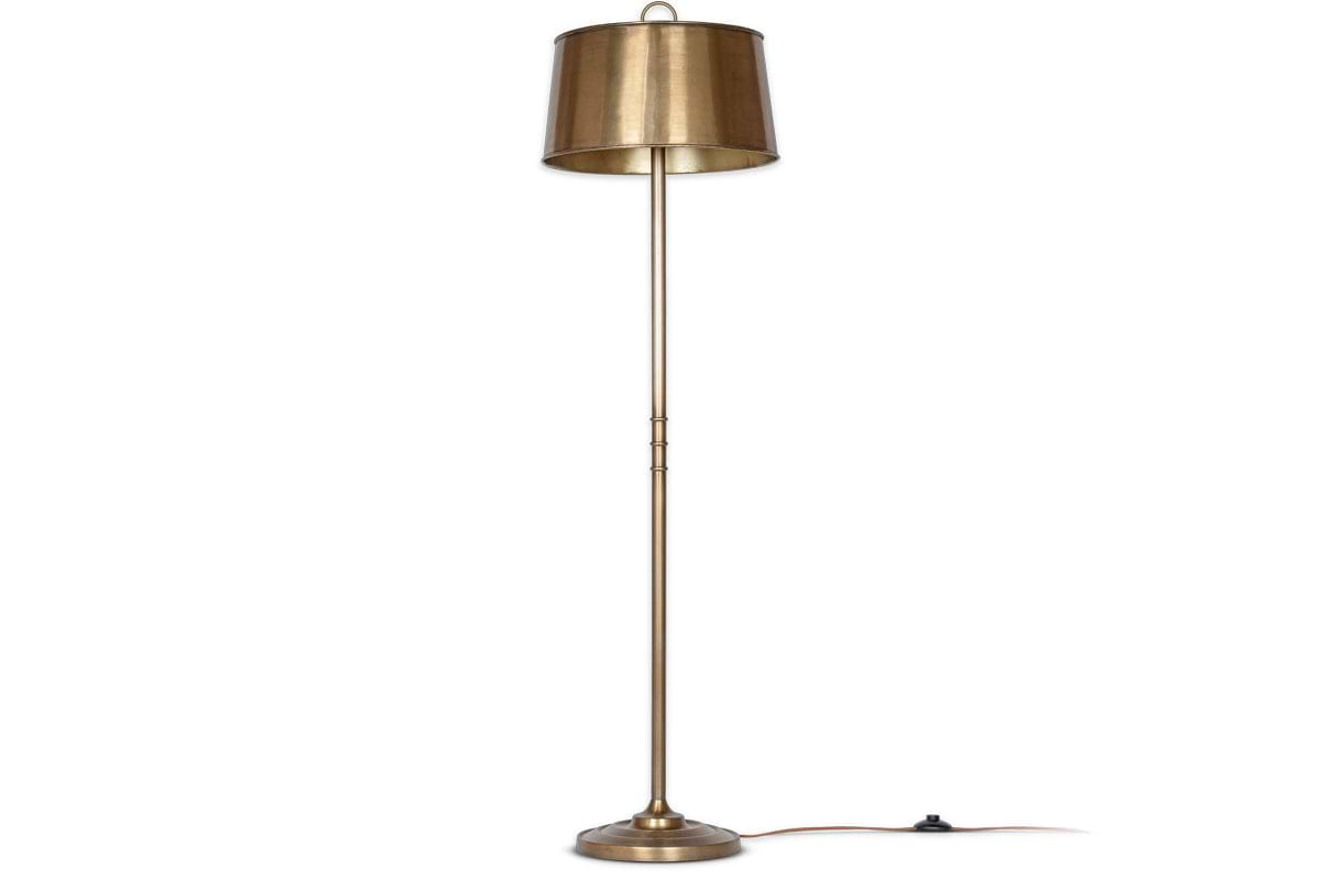 Siwan Floor Lamp - Antique Brass-nkuku