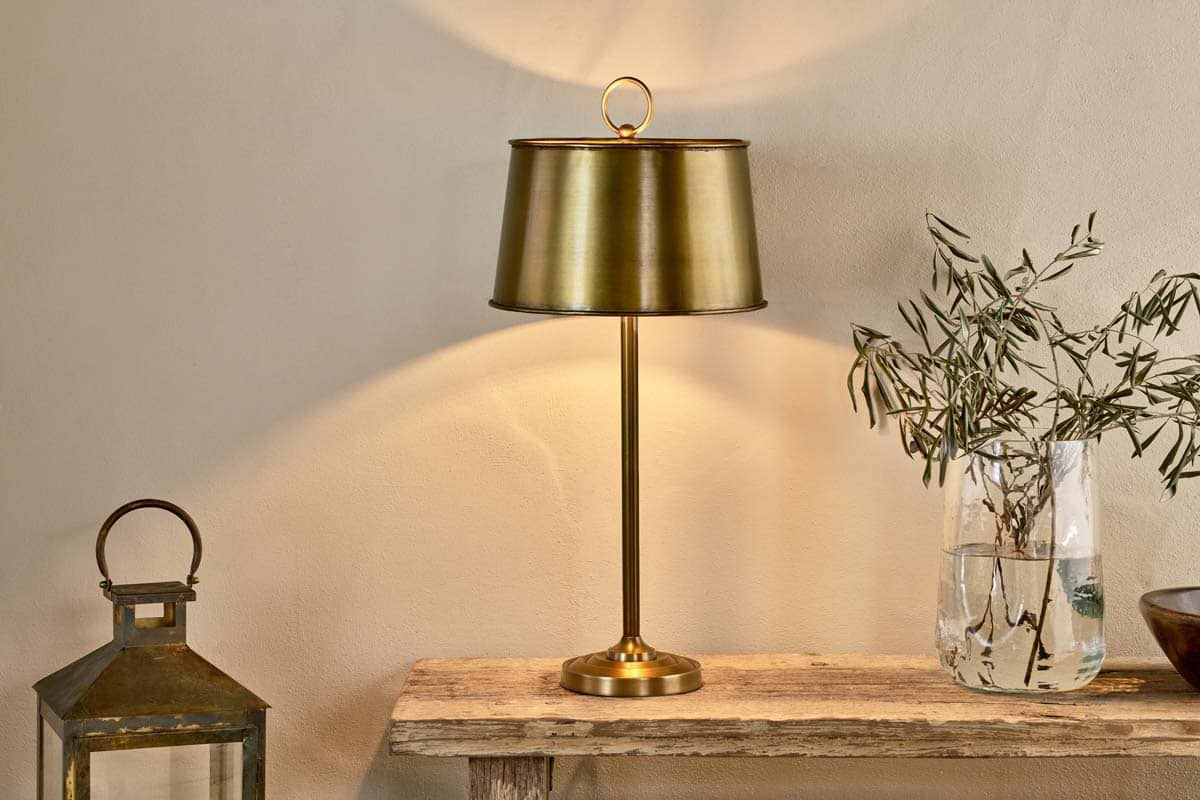 Siwan Table Lamp - Antique Brass-nkuku