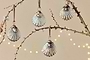 Sohni Shell Baubles - Gold & Cream - (Set of 4)-nkuku