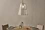 Solan Glass Lantern Pendant - Clear & Antique Brass-nkuku