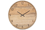 Som Mango Wood Clock - Natural-nkuku