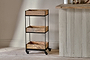 Soma Mango Wood Storage Trolley-nkuku