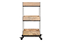 Soma Mango Wood Storage Trolley-nkuku