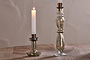 Tharad Recycled Glass Candle Holder - Smoke Lustre