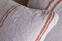 Tajana Linen Stripe Cushion Cover - Rust-nkuku