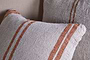 Tajana Linen Stripe Cushion Cover - Rust-nkuku