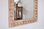 Tannir Carved Mango Wood Mirror - Natural-nkuku