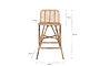 Taung Rattan Counter Chair - Natural-nkuku