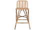 Taung Rattan Counter Chair - Natural-nkuku