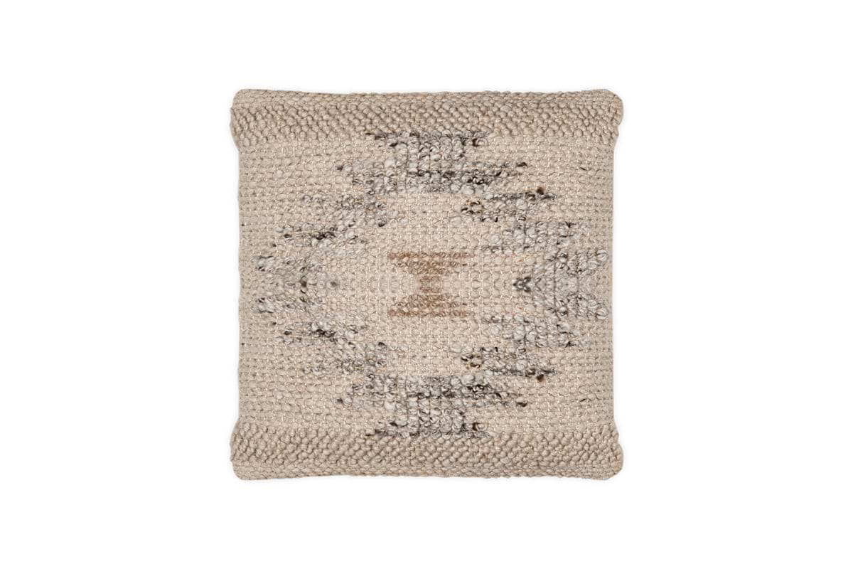 Tendai Cotton & Wool Cushion Cover - Natural-nkuku