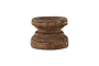 Thoko Reclaimed Round Candlestick - Dark Stain-nkuku