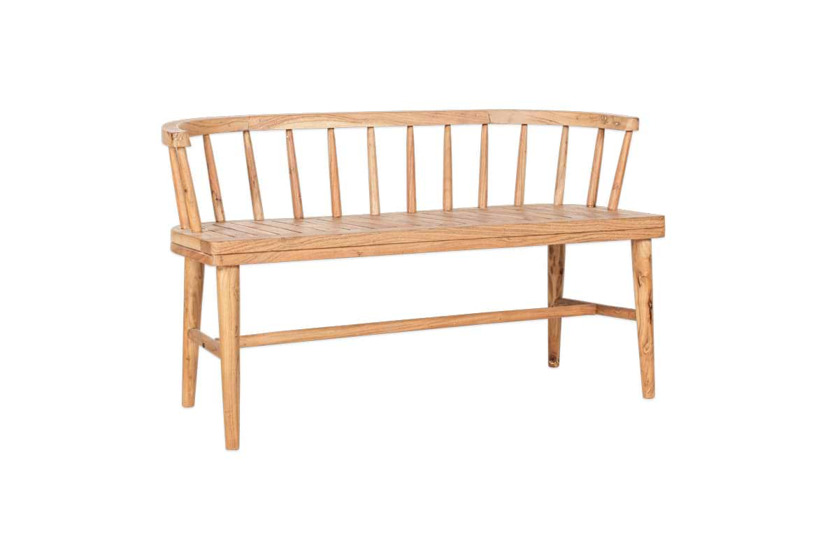 Tipu Acacia Wood Bench-nkuku