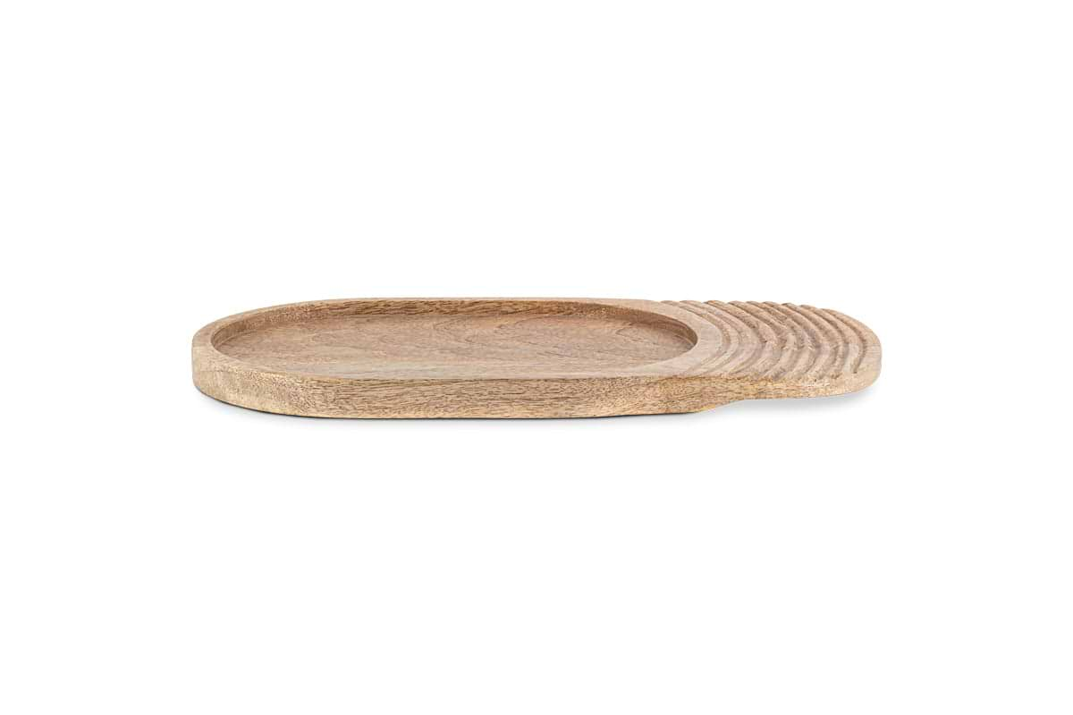 Tivisha Mango Wood Serving Board - Natural-nkuku