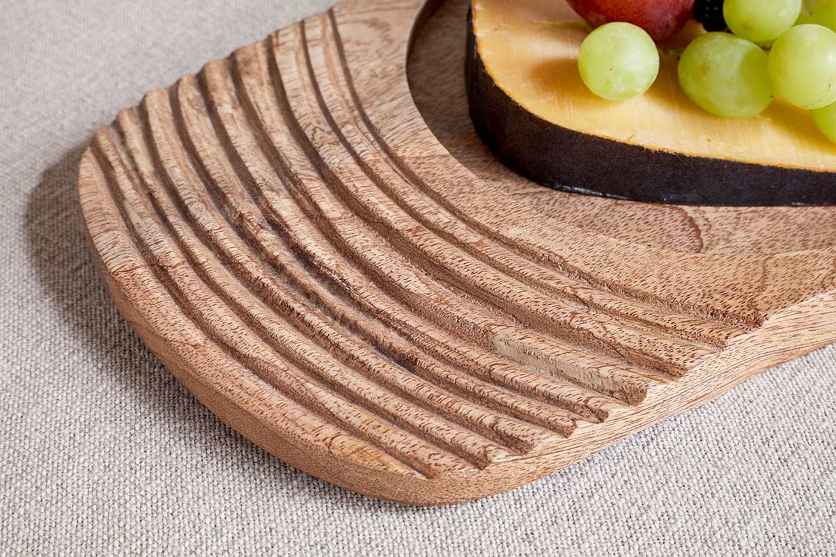 Tivisha Mango Wood Serving Board - Natural-nkuku