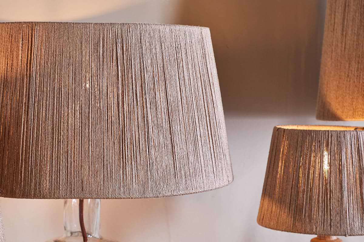 Tiwa Woven Jute Lampshade - Natural-nkuku