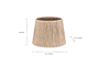 Tiwa Woven Jute Lampshade - Natural-nkuku