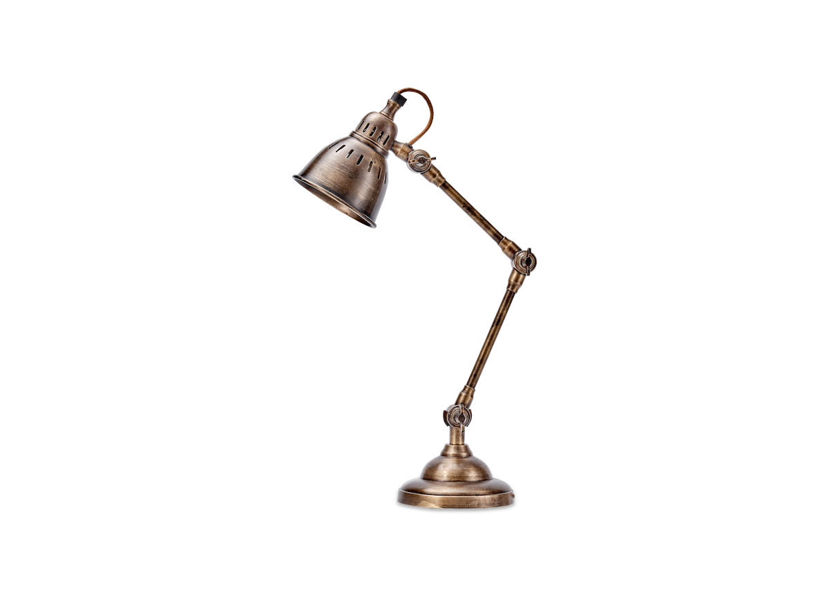 Tubu Antique Brass Desk Lamp-nkuku