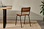 Ukari Leather Dining Chair - Aged Tan