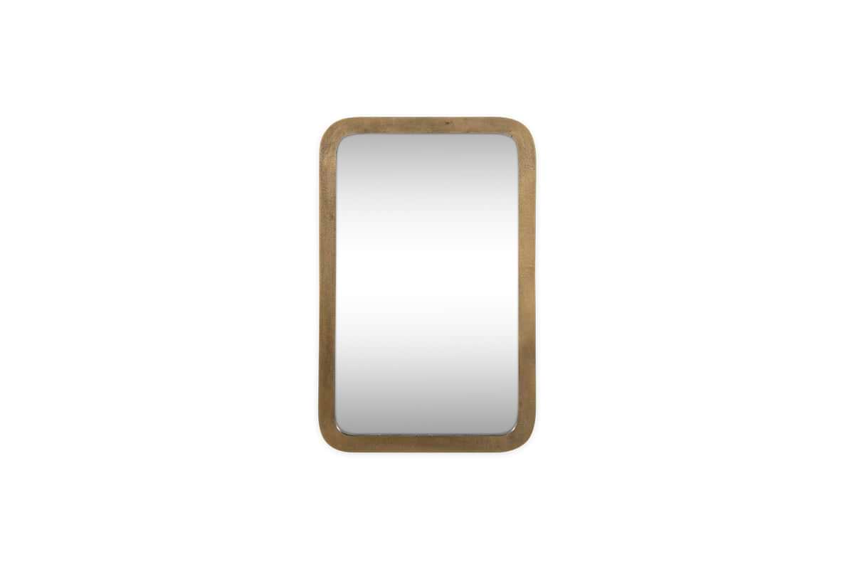 Ungura Rounded Mirror - Antique Brass - Small