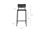 Ukari Counter Chair - Aged Black-nkuku