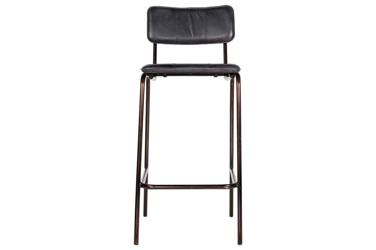 Ukari Counter Chair - Aged Black-nkuku