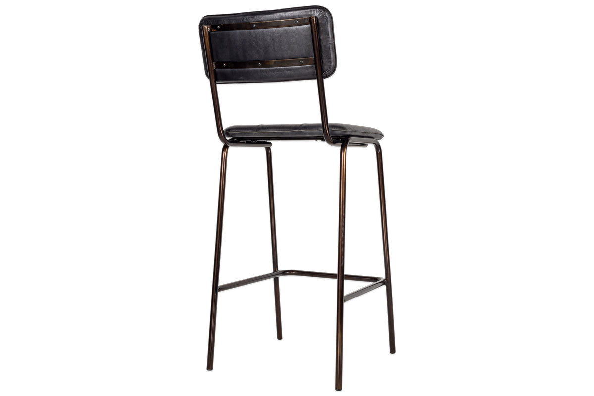 Ukari Counter Chair - Aged Black-nkuku