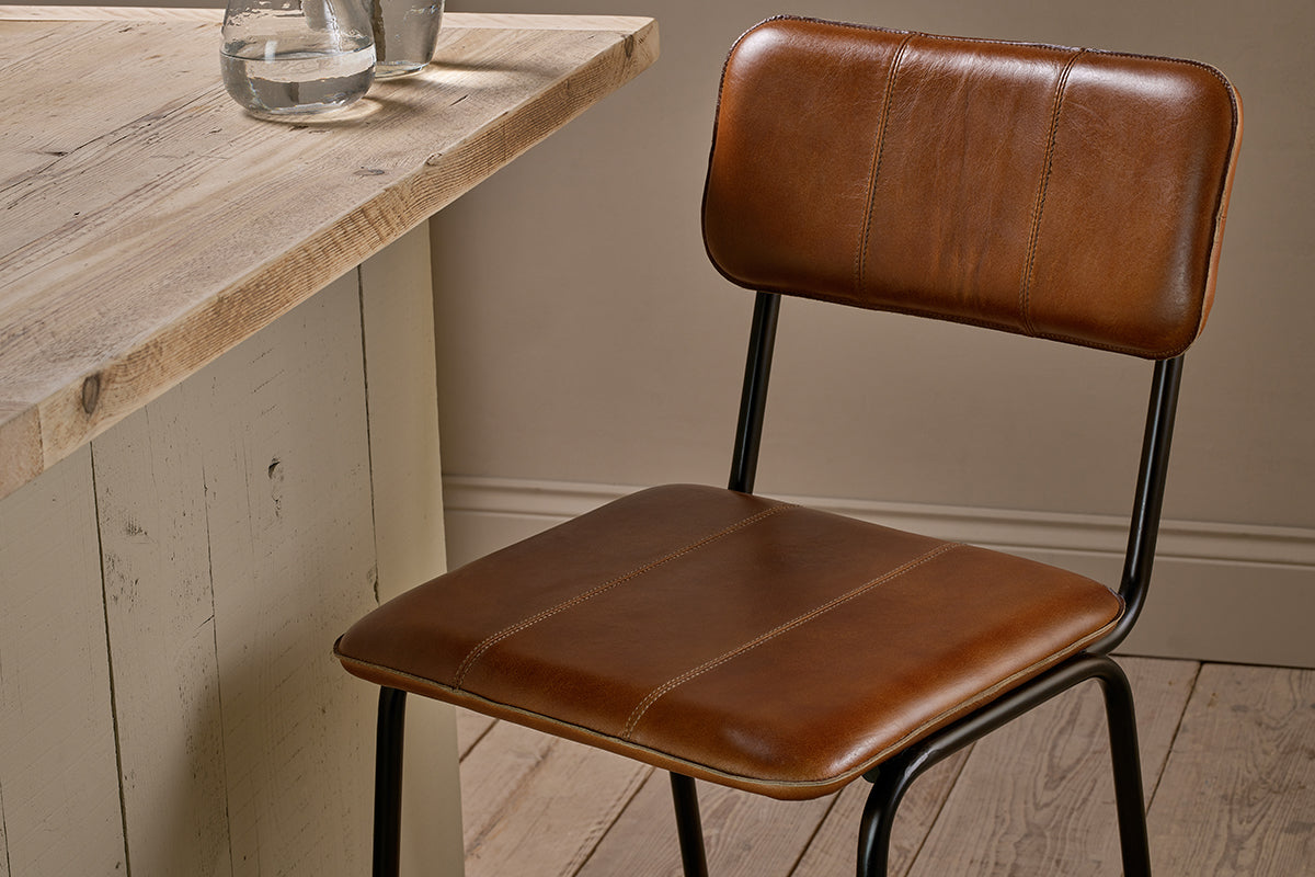 Ukari Counter Chair - Aged Tan-nkuku