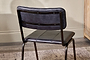 Ukari Leather Dining Chair - Aged Black-nkuku