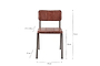 Ukari Leather Dining Chair - Chocolate Brown-nkuku