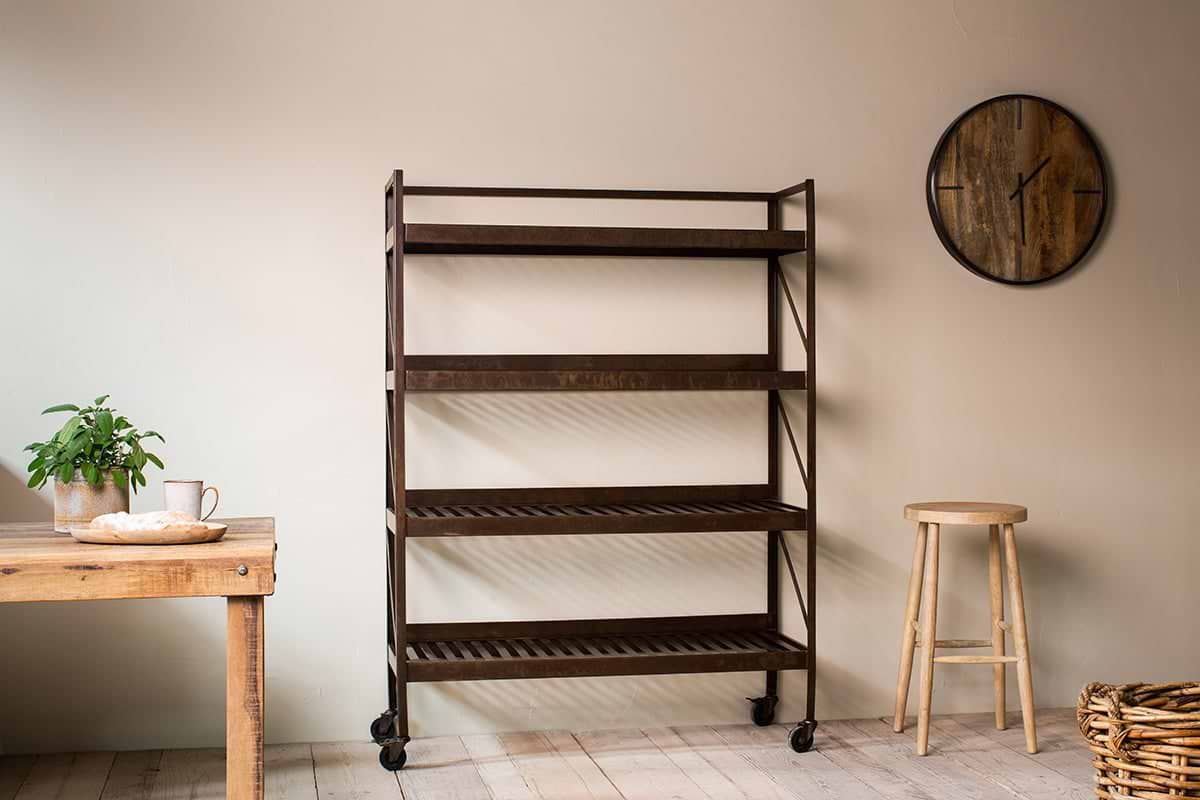 【SALE】wood iron shelf 565*300*90〈グレイッシュ HRI_798915_01.webp