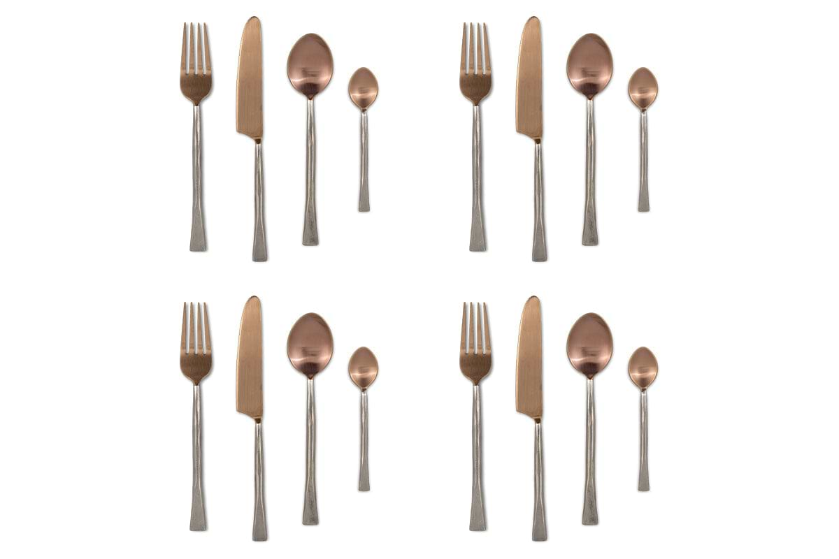 Usa Cutlery Set - Rose Gold (Set of 16)-nkuku