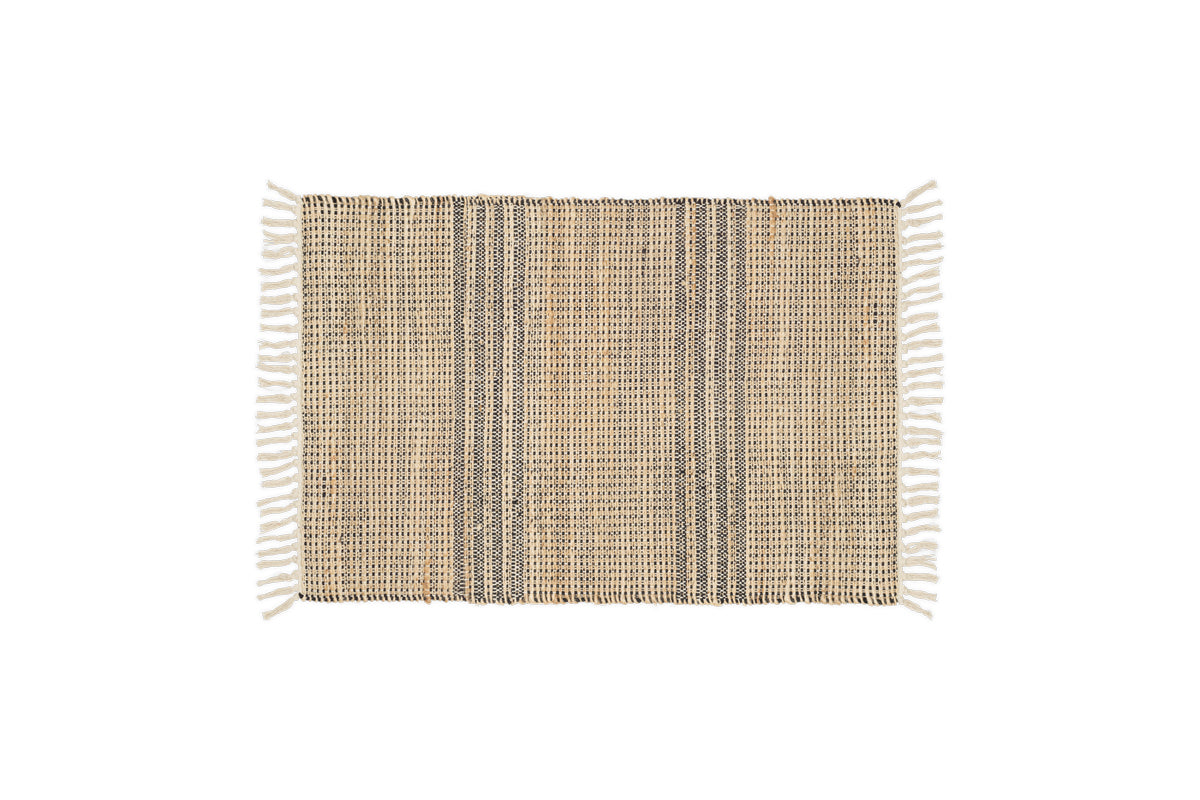 Varli Jute & Cotton Doormat - Natural