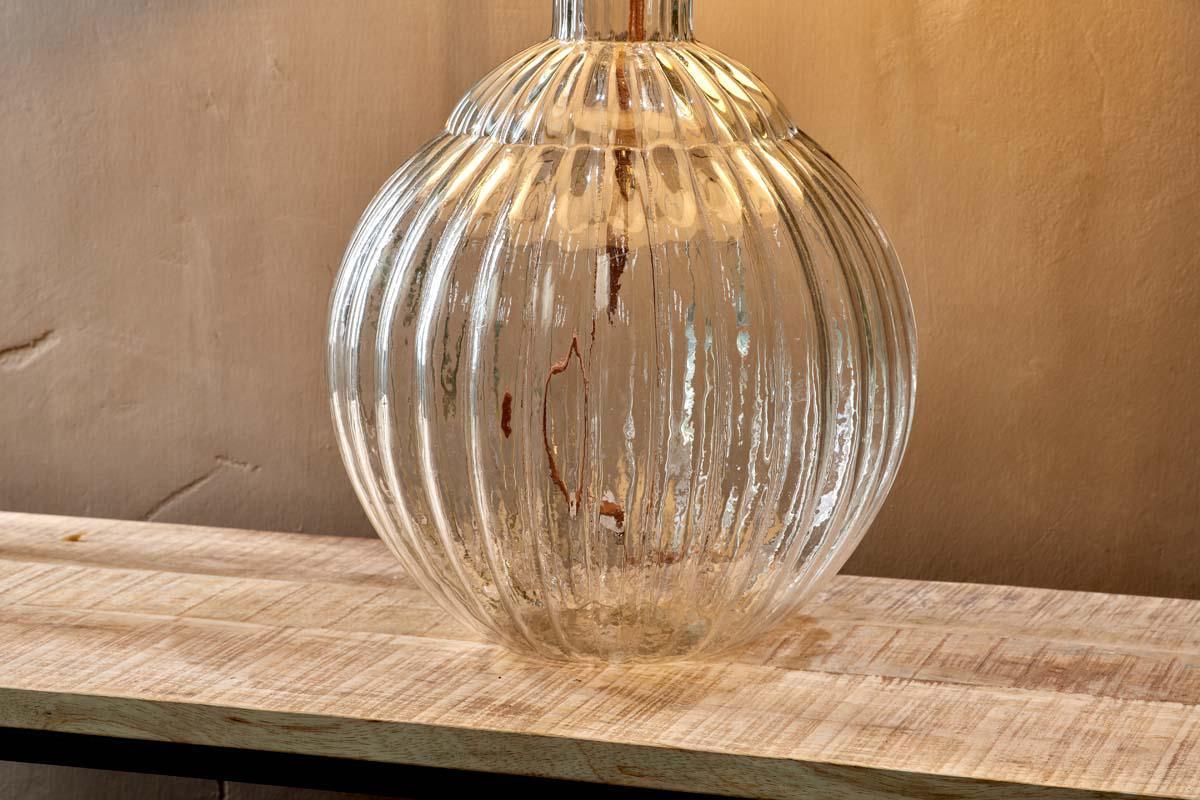 Varanisi Wide Recycled Glass Lamp-nkuku