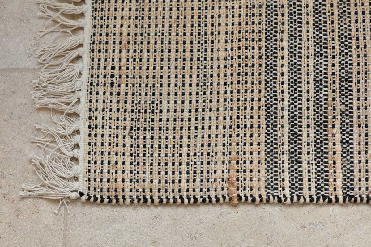 Varli Jute & Cotton Doormat - Natural-nkuku