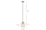 Varuna Mango Wood & Glass Pendant Lamp - Natural & Clear-nkuku