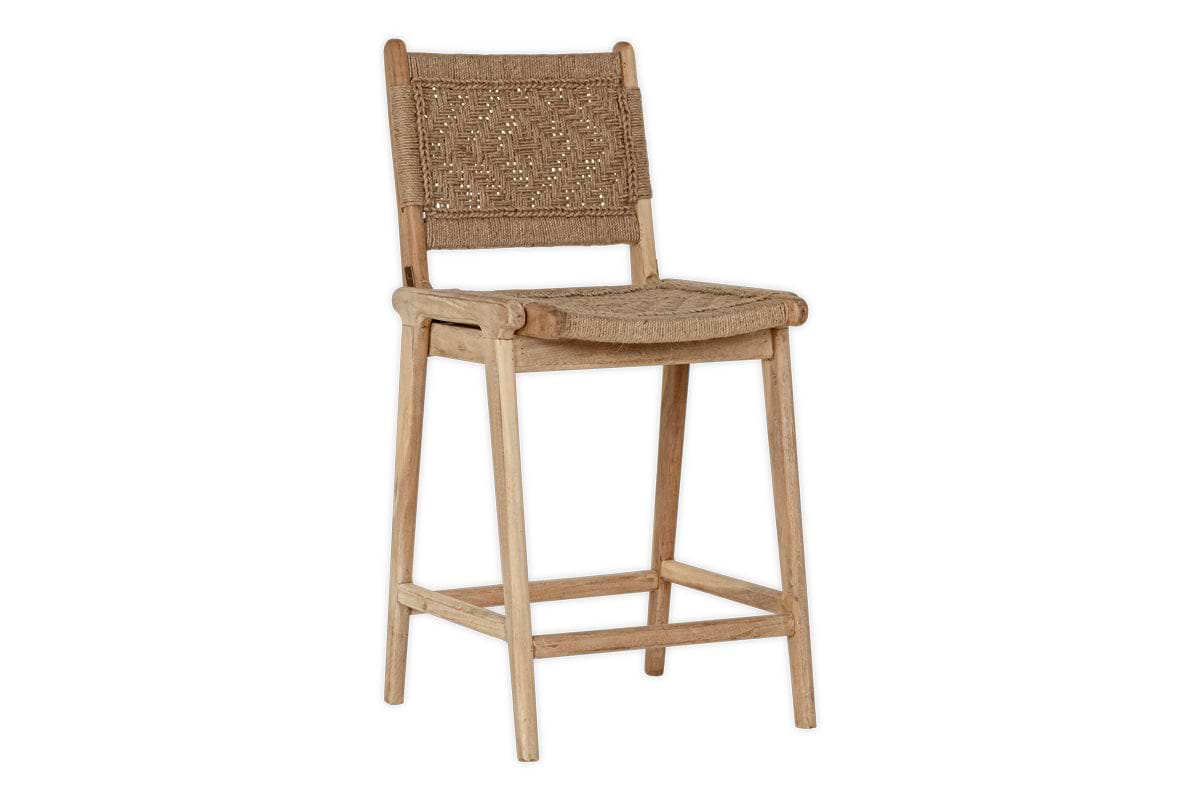 Vinay Woven Counter Chair - Natural-nkuku