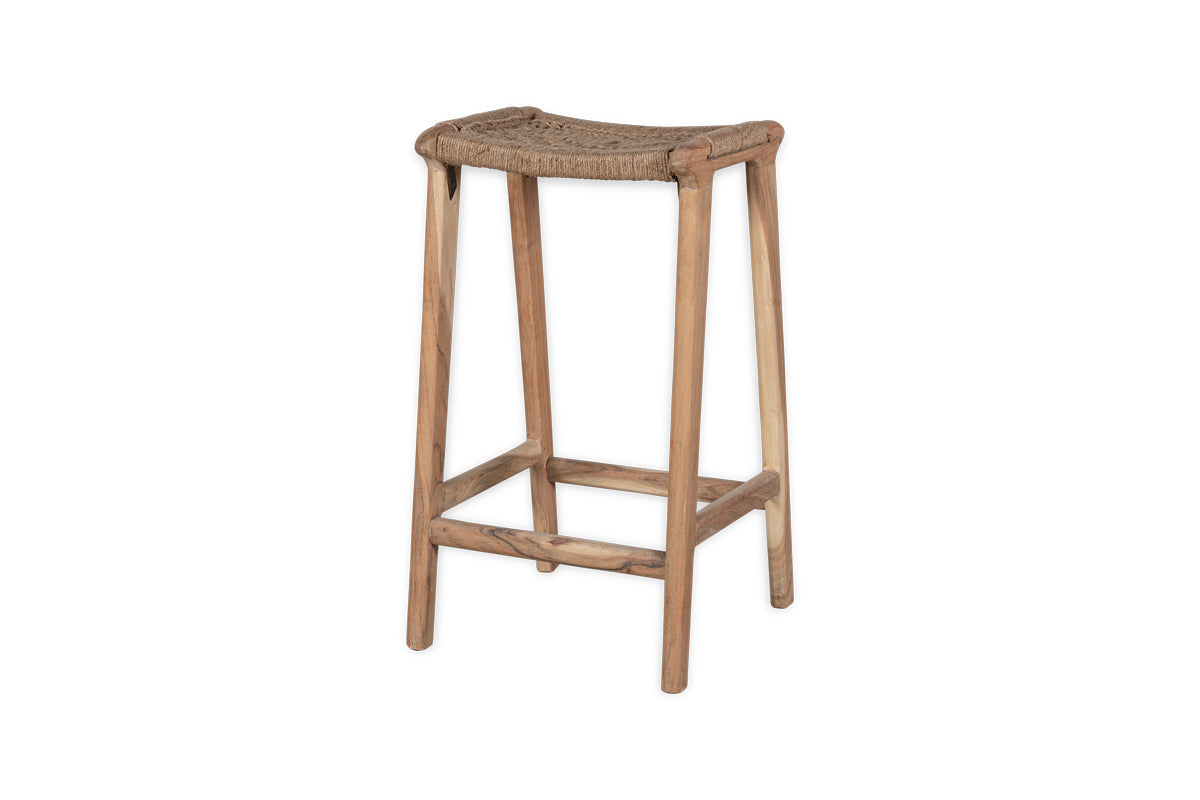 Vinay Woven Counter Stool - Natural-nkuku