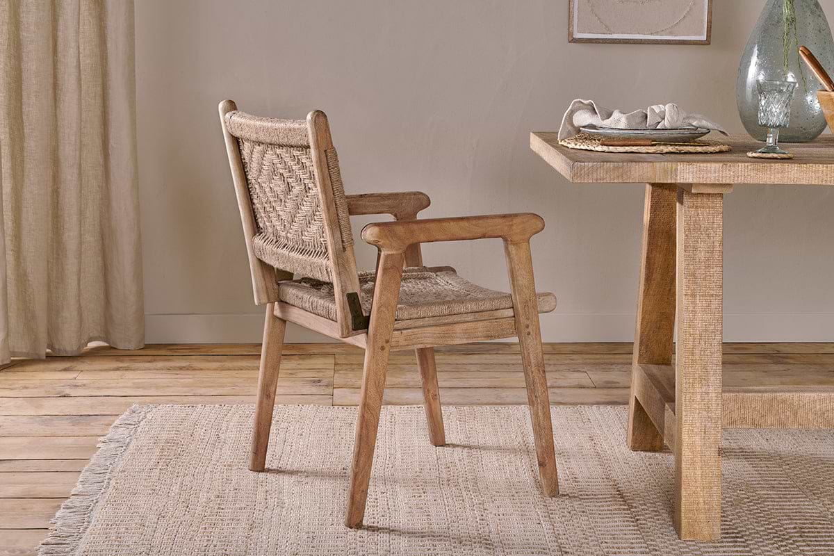 Vinay Woven Dining Chair Natural
