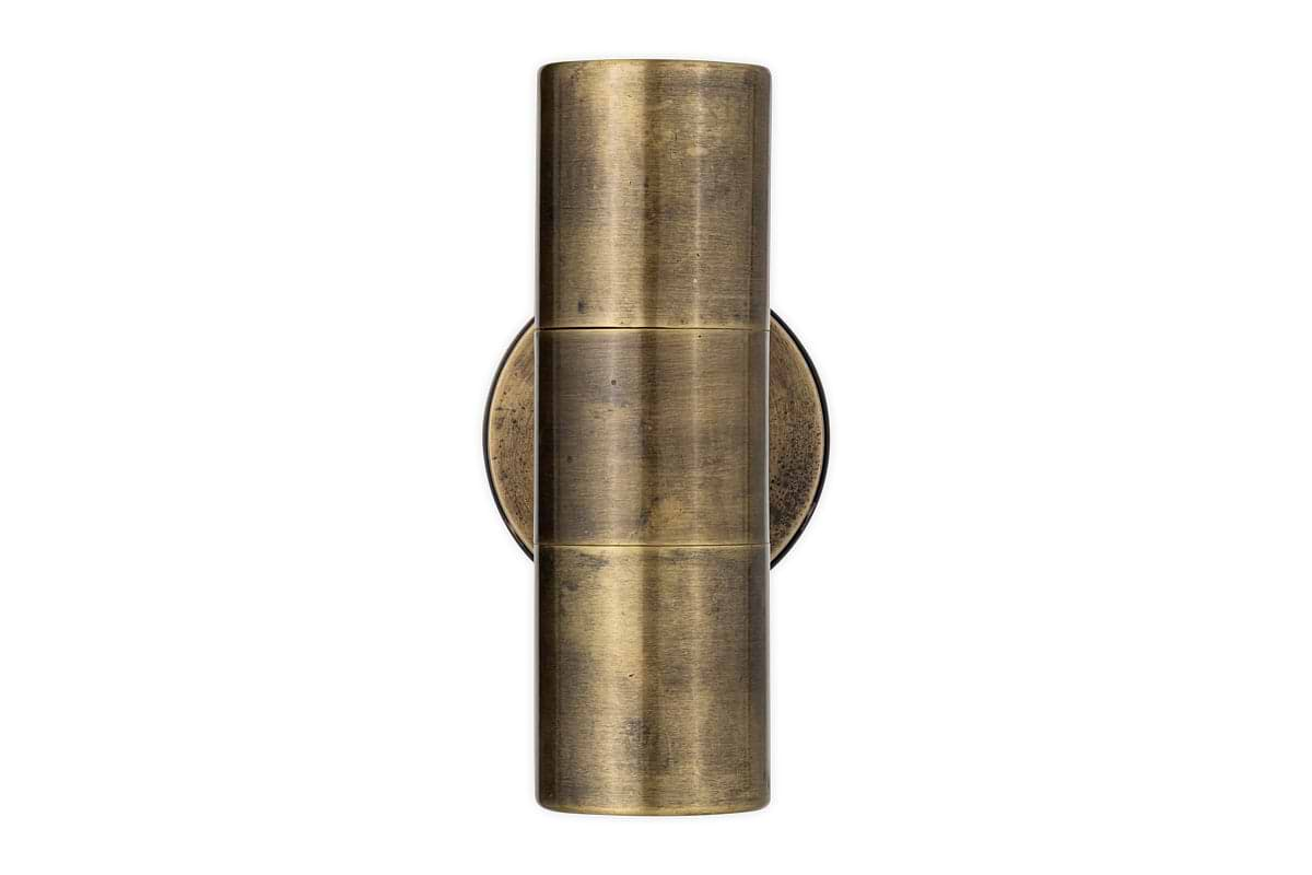 Vitla Outdoor Wall Lamp - Antique Brass-nkuku