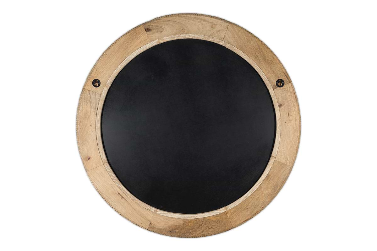 Vivan Grooved Wood Mirror - Natural-nkuku